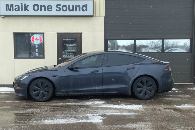 2025 Tesla Tesla S with luxury automotive window tint in North Bay